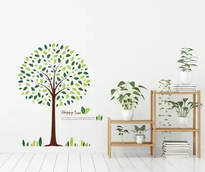 Jm8212 Large Tree Wall Decals Wall Stickers Happy tree Cute wall sticker ,