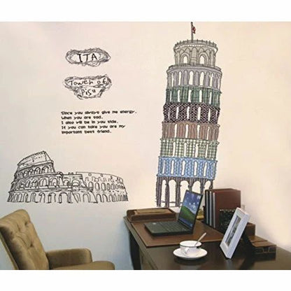 Tower of Pisa Wall Sticker Ay808