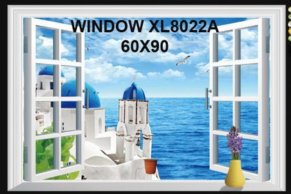 xl8022a window wall stickers removable wall stickers living room sofa backdrop bedroom decorative painting landscapes