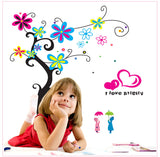 Ascent Decals Colorful Tree Wall Sticker for Kids Room